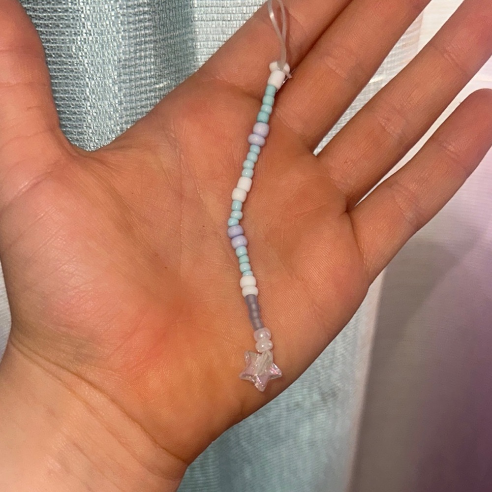 Pastel Beaded Star Charm Bracelet